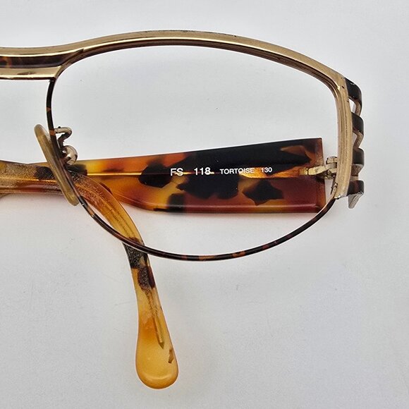 Fendi FS118 Tortoise Gold Sunglasses Frame w/ Case Italy 58-16-130 main image 11